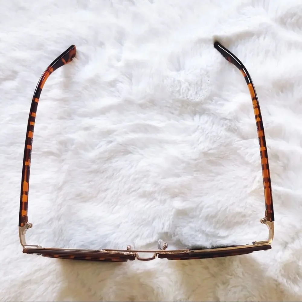 Taylor Tortoise Brown Brow Bar Sunglasses